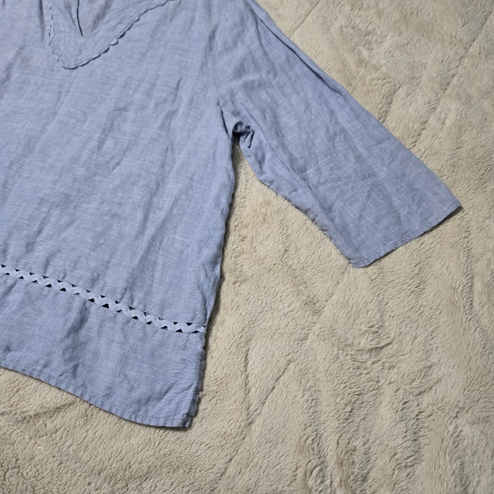 Ruby Rd Linen Tunic Top Blouse XL - Picture 11 of 11